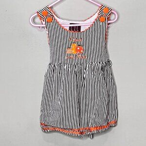 Lil Cactus Baby Girls Pumpkin Patch Dress/ Jumper- Size 12-24 months‎